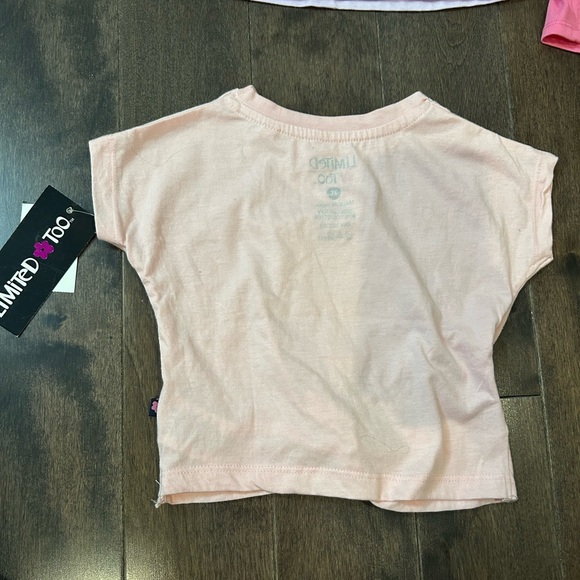 🌸 Toddler Girl Summer Tops set lot of 3 tank tops one NWT size 2T - Picture 3 of 12